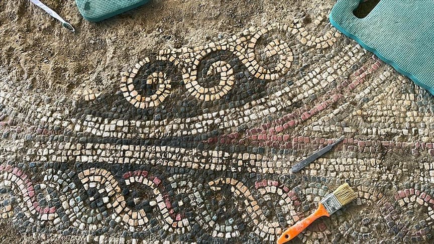 Pompeipolis Antik Kenti'ndeki 1800 yıllık mozaikler gün yüzüne çıkıyor