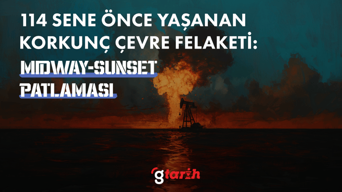 Amerika'da 114 sene önce yaşanan korkunç çevre felaketi:  Midway-Sunset patlaması