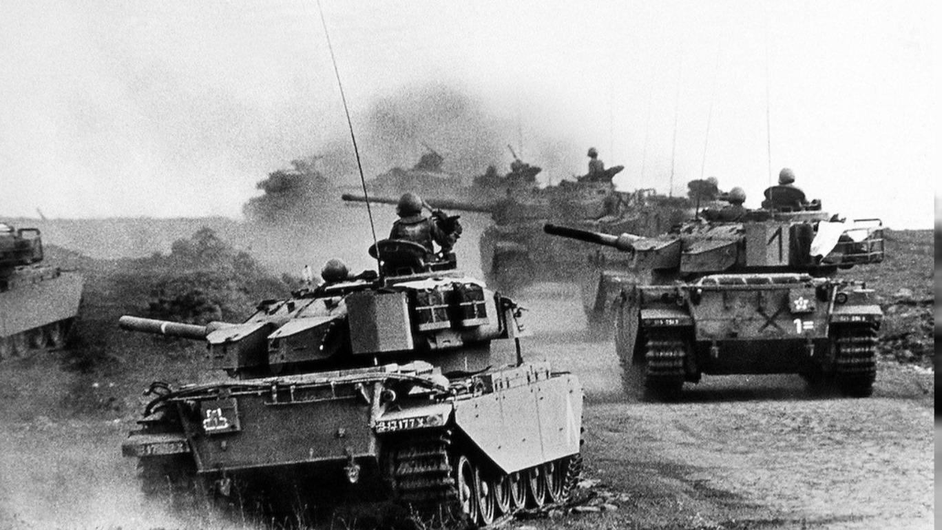 Haziran 1967'de İsrail ve Arap Devletleri arasında gerçekleşen Altı Gün savaşları...