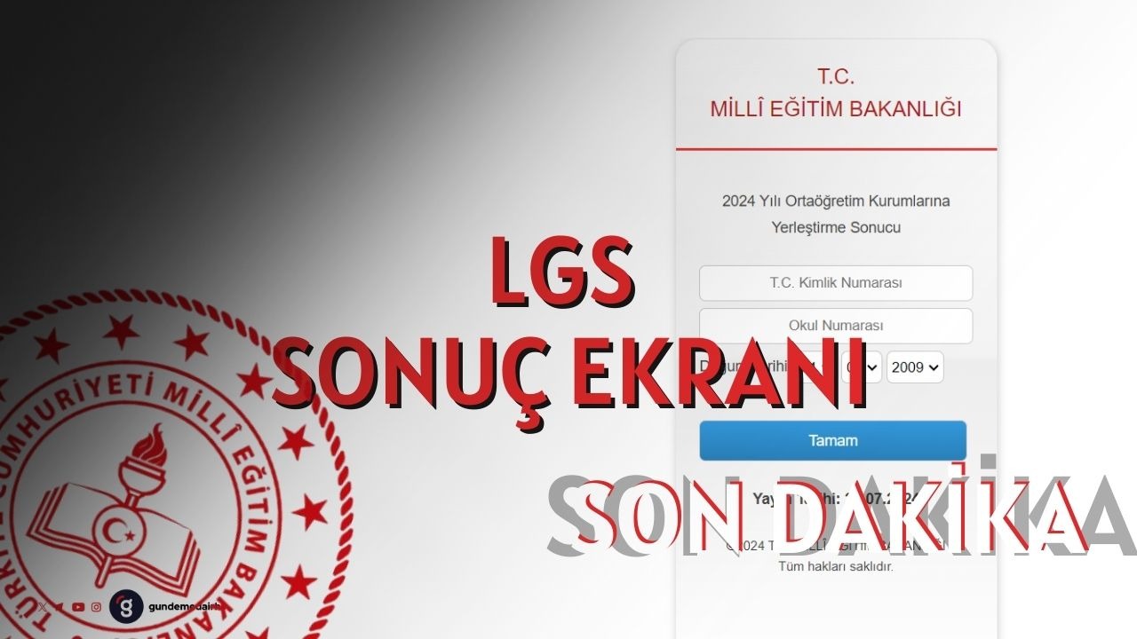 LGS sonuç ekranı meb.gov.tr 2024