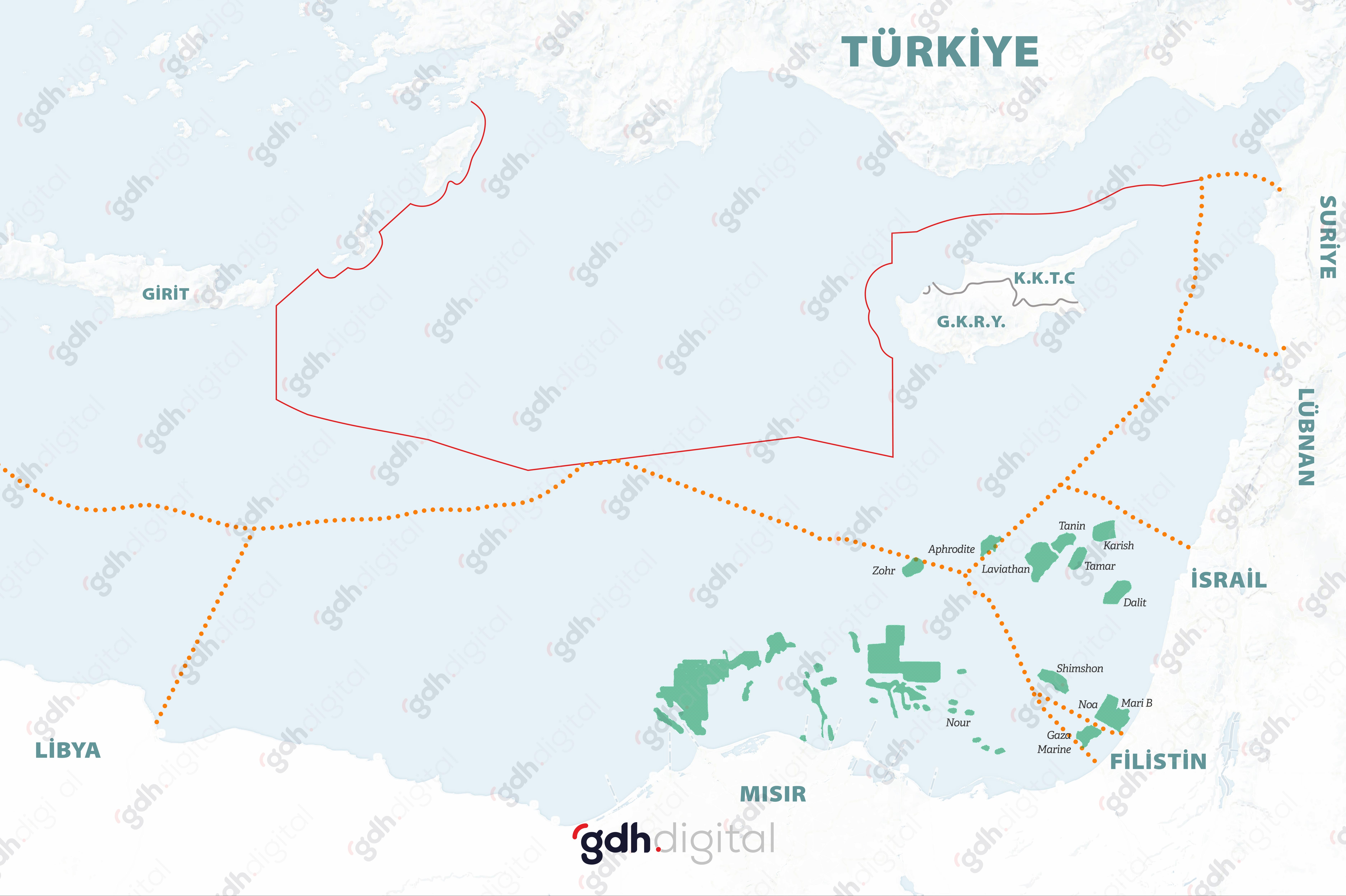 Doğu Akdeniz'de kesinleşen doğalgaz rezerv alanları