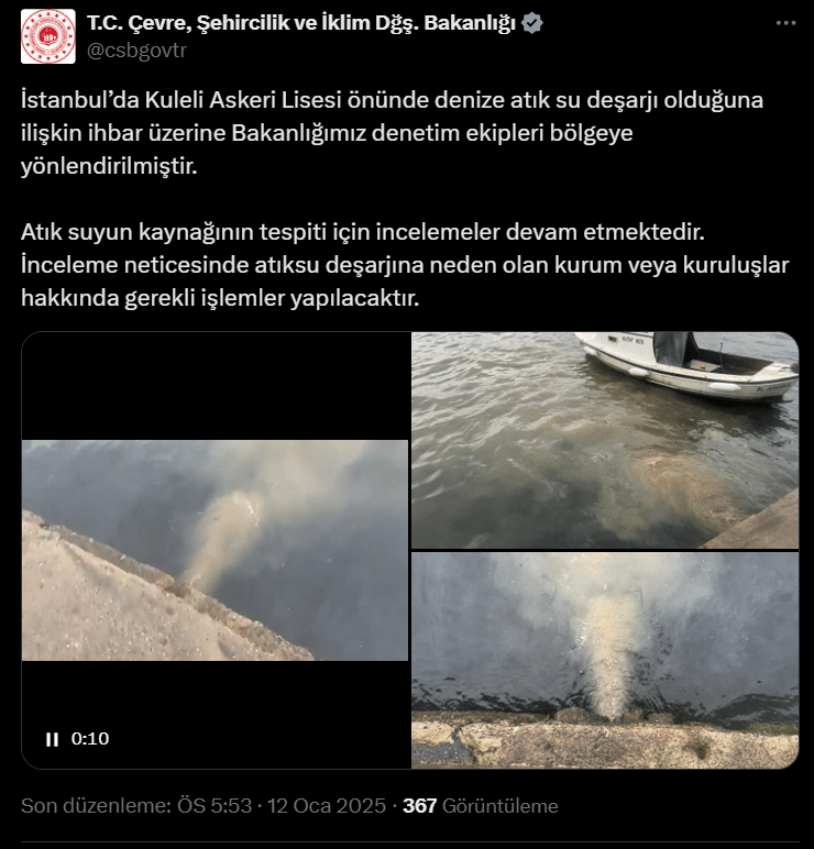 İBB müdahale etmedi, Bakanlık ekipleri atık suya el koydu