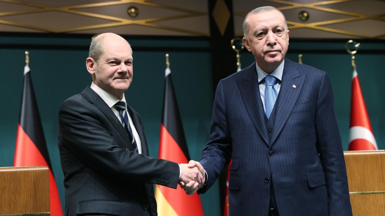 Cumhurbaşkanı Erdoğan ve Olaf Scholz