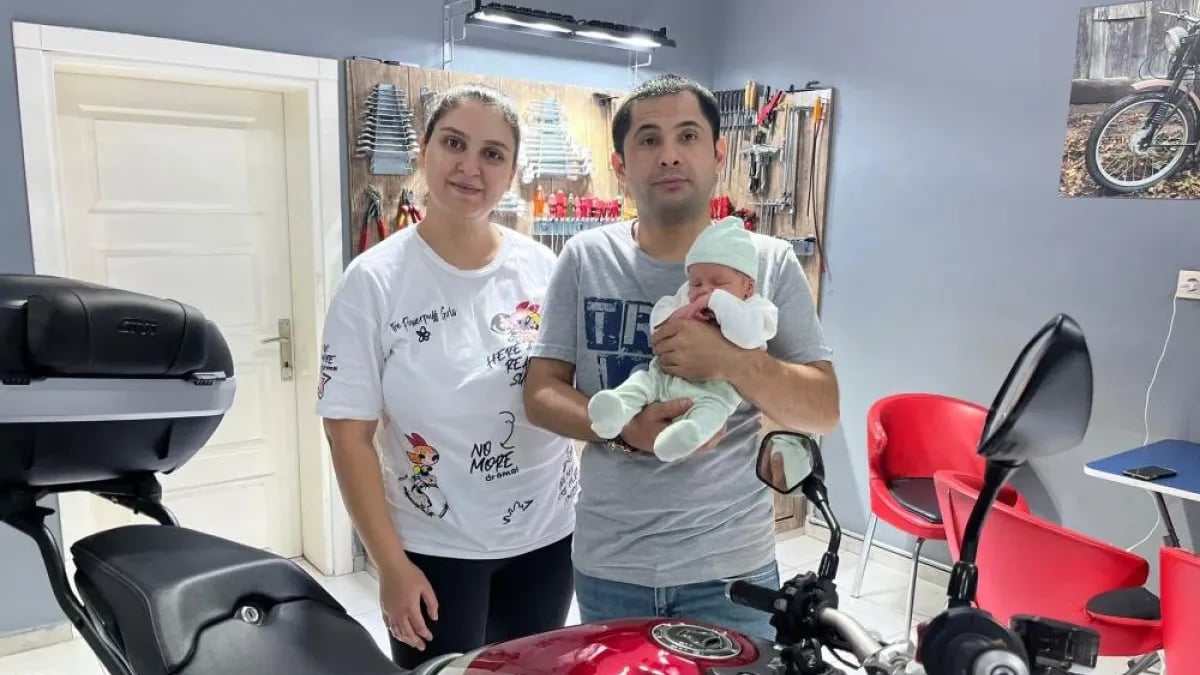 Muharrem, Kevser ve Honda Maden. Fotoğraf: İHA