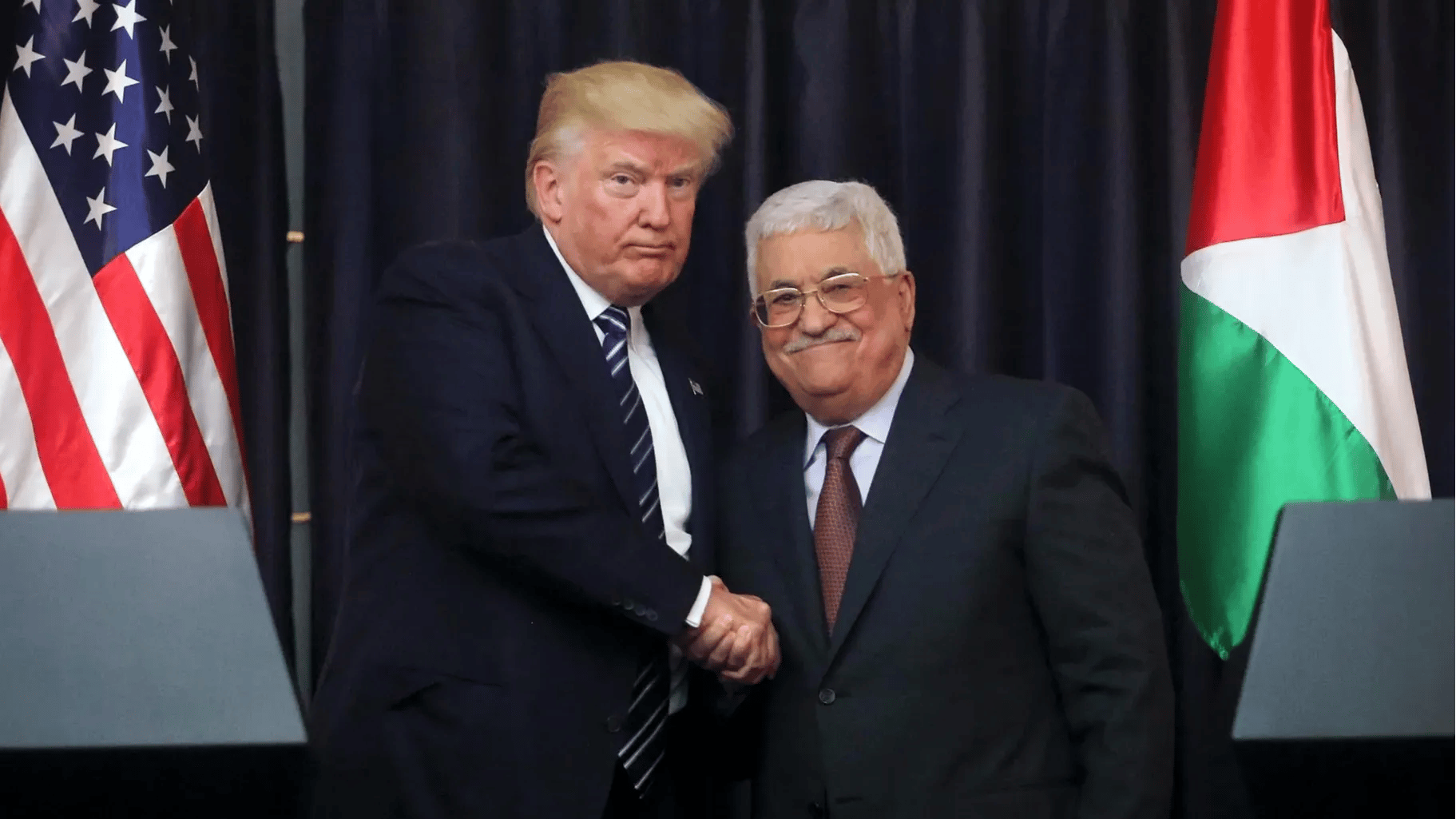 Trump, Mayıs 2017'de Filistin Devlet Başkanı Mahmud Abbas'la birlikte. Fotoğraf: Getty