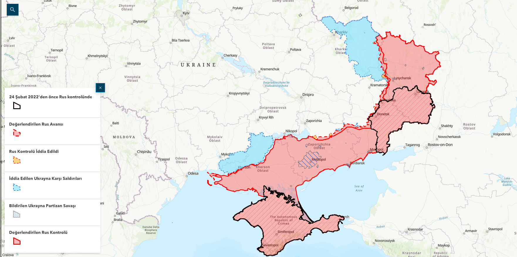 Rusya-Ukrayna Savaşı Haritası - 7 Aralık