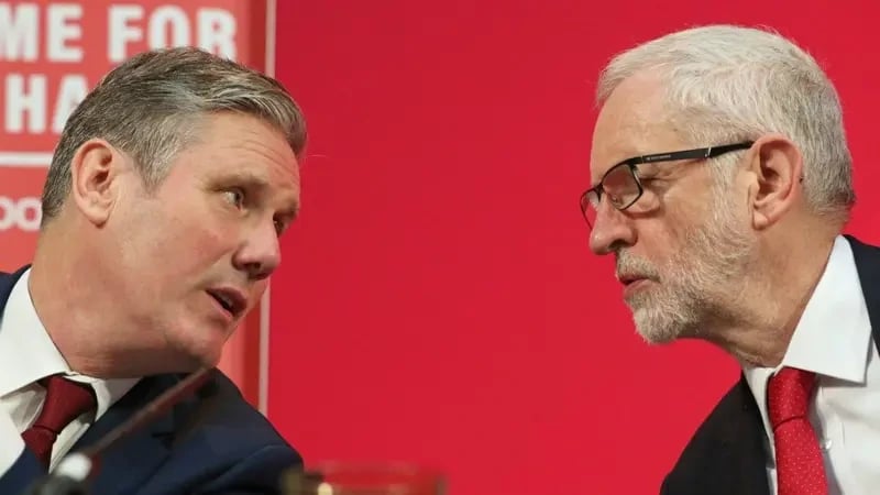 Keir Starmer ve Jeremy Corbyn