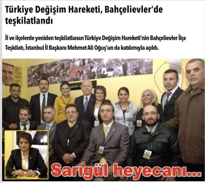 İşaretli olan kişi, değişimcilerin CHP İstanbul İl Başkan Adayı Özgür Çelik