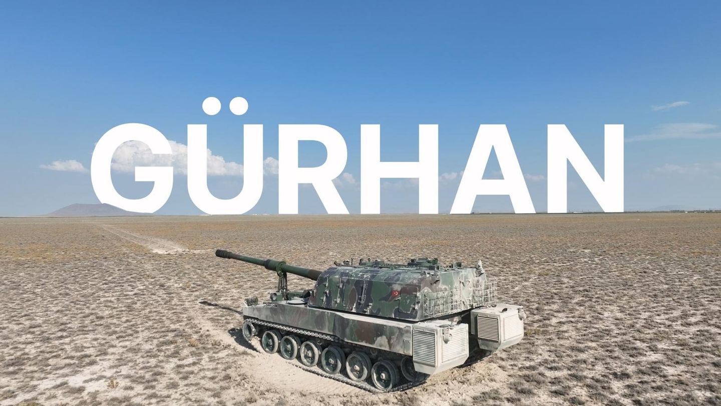 155mm kundağı motorlu hibrit obüs GÜRHAN hazır