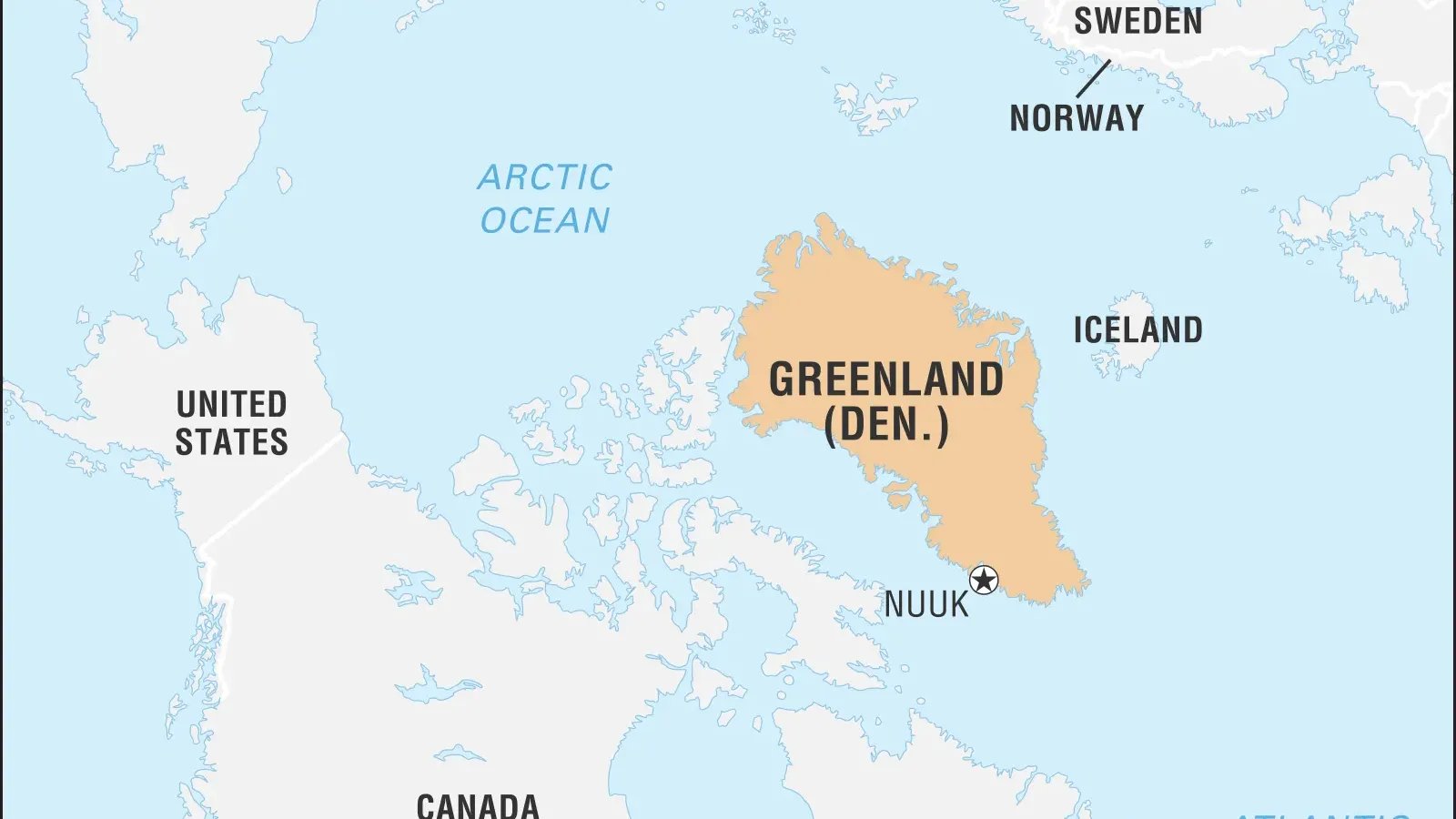 Grönland haritası. Fotoğraf: Britannica