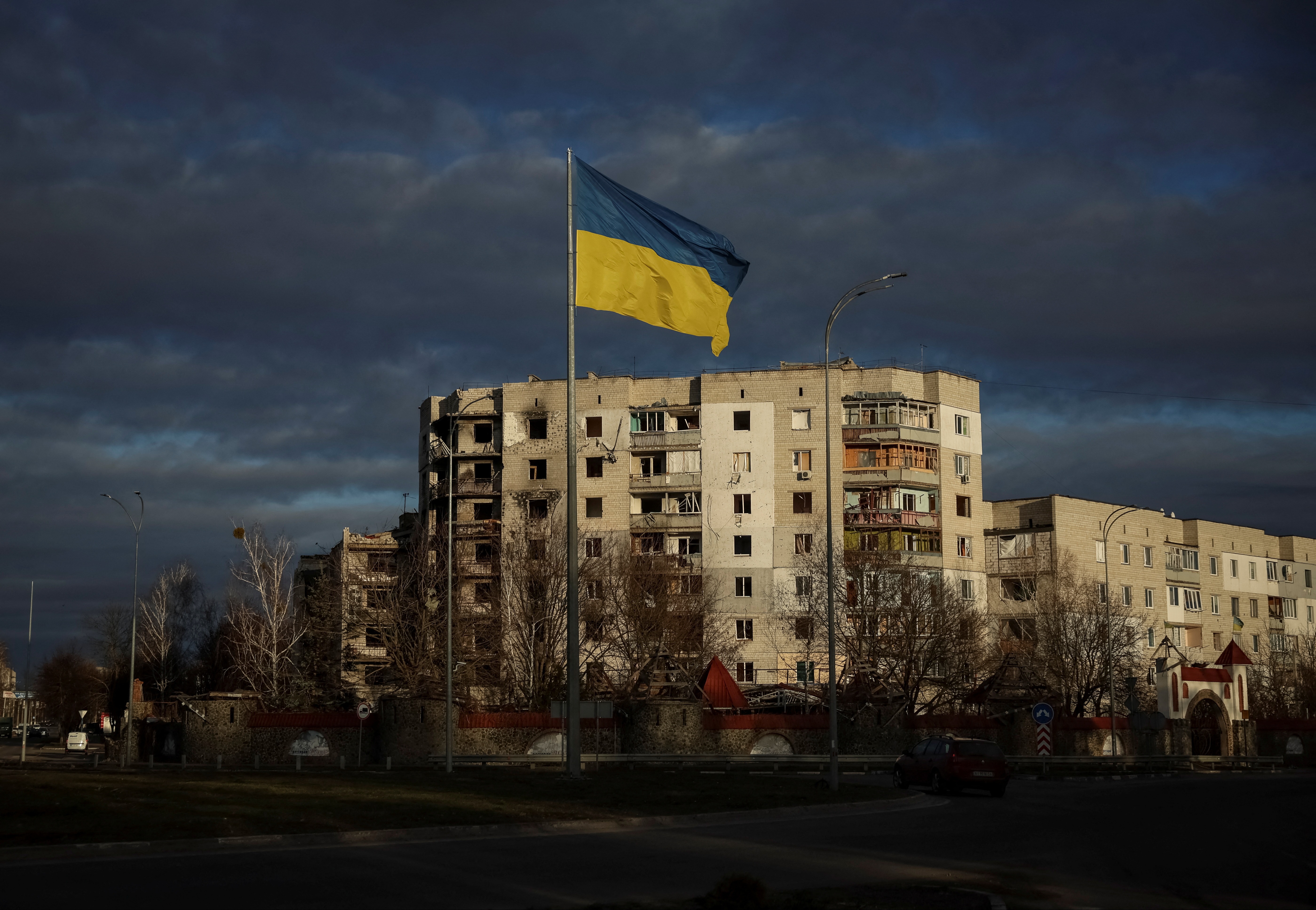 Ukrayna, Rusya'nın bombardımanına uğradı.