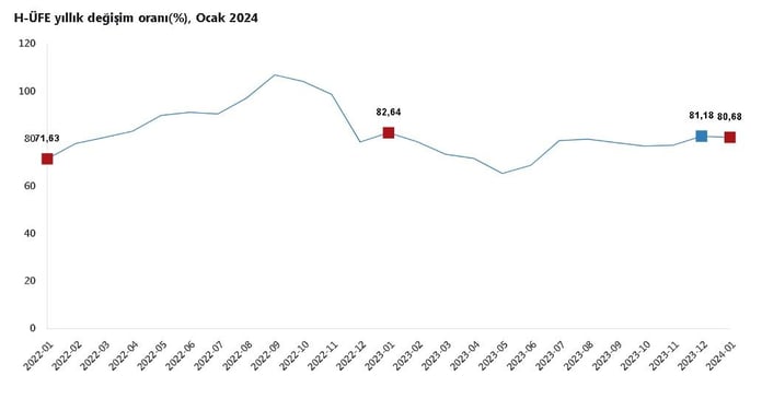 TÜİK: Hizmet üretici fiyatları ocakta arttı
