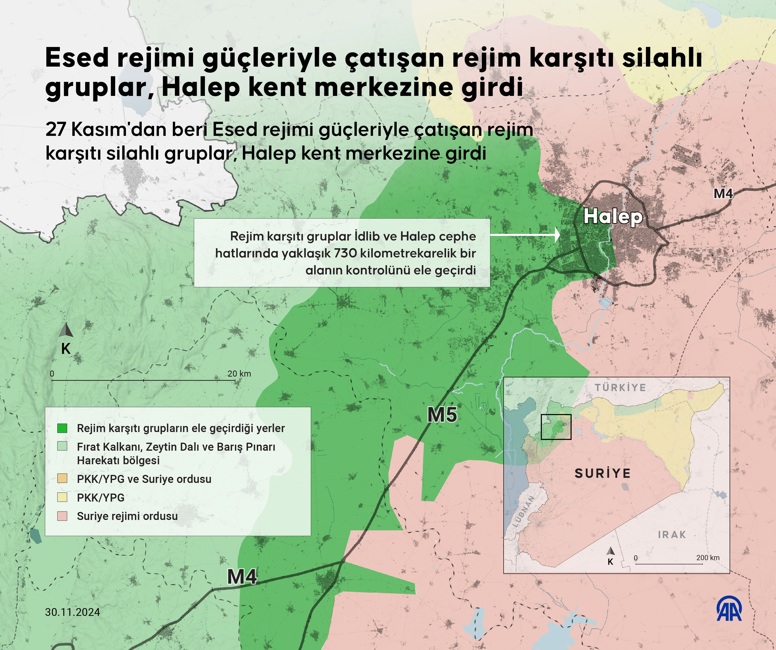 Suriye savaş haritası