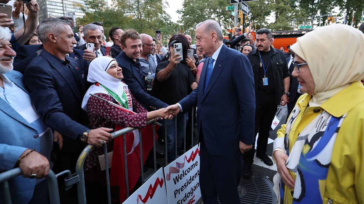 Erdoğan, BM Genel Kurulu için New York'ta sevgiyle karşılandı