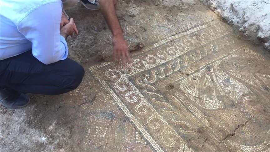 1500 Yıllık Mozaik Kahramanmaraş'ta Bulundu