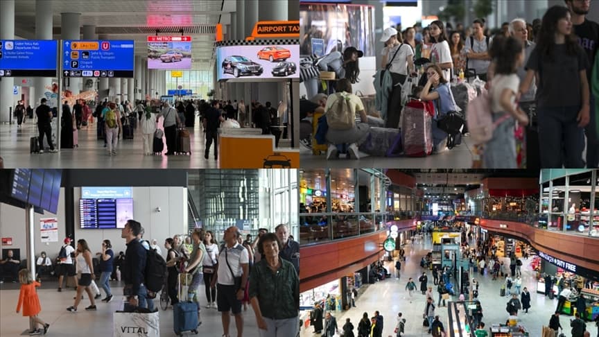 Türkiye'deki havalimanlarından uçan yolcuların yüzde 53'ü İstanbul'da ağırlandı
