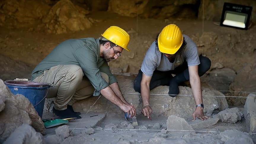Kahramanmaraş'ta 12 bin yıllık mezar keşfi yapıldı