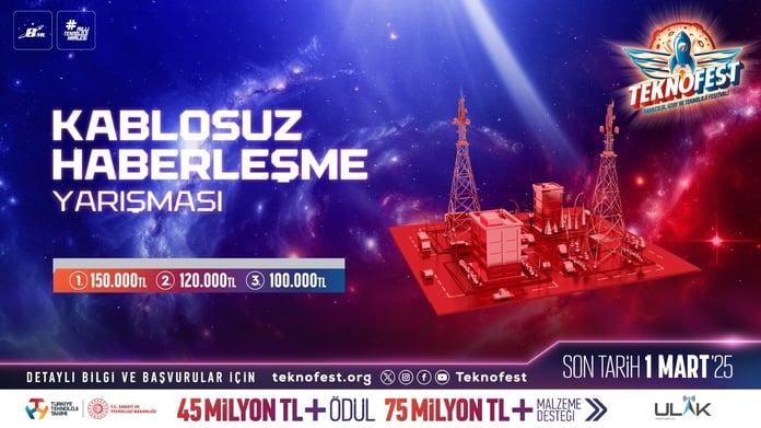 TEKNOFEST kapsamında düzenlenen Kablosuz Haberleşme Yarışması'na başvurular sürüyor