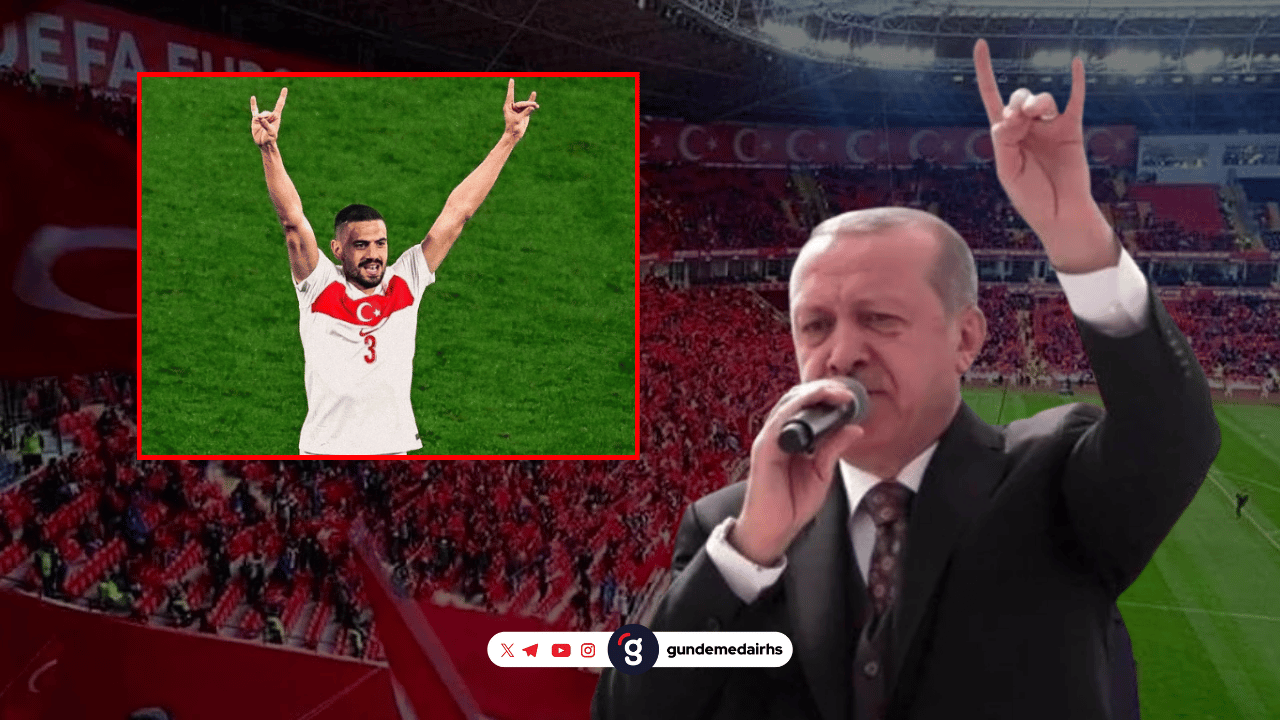 Erdoğan Hollanda maçında "bozkurt işareti" yaptı mı?