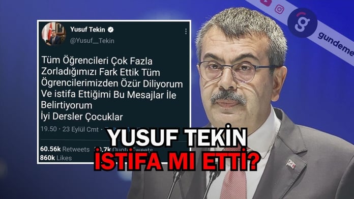İstifa iddiaları yine gündemde! Yusuf Tekin istifa mı etti 2024?
