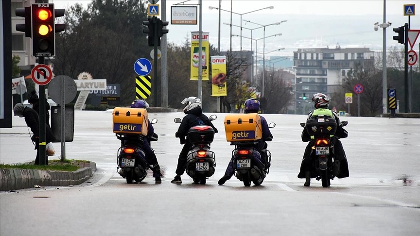 Motokurye. Fotoğraf: AA