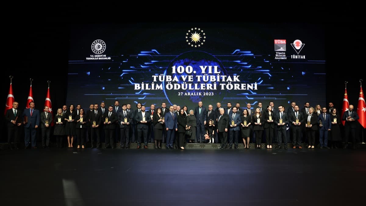 100. Yıl TÜBİTAK ve TÜBA Bilim Ödülleri Töreni yapıldı