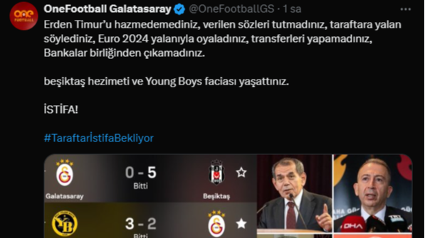 Galatasaray istifa haberi