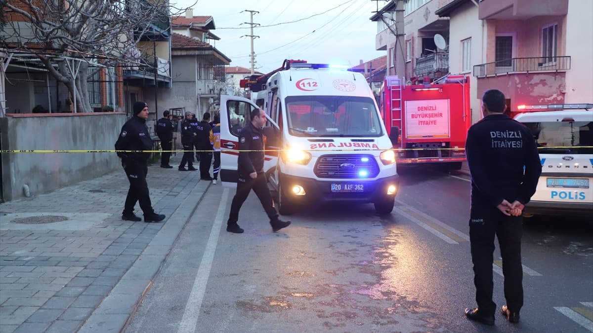 Denizli'de yangın: Çocuklarını kurtaran anne yaşamını yitirdi