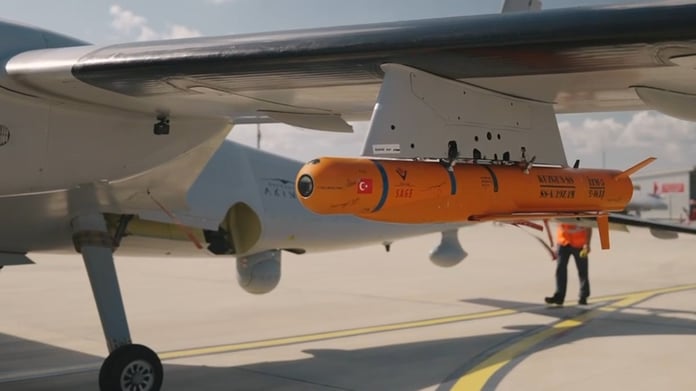 Bayraktar AKINCI TİHA’dan KUZGUN-SS (Serbest Süzülüm) mühimmat testi