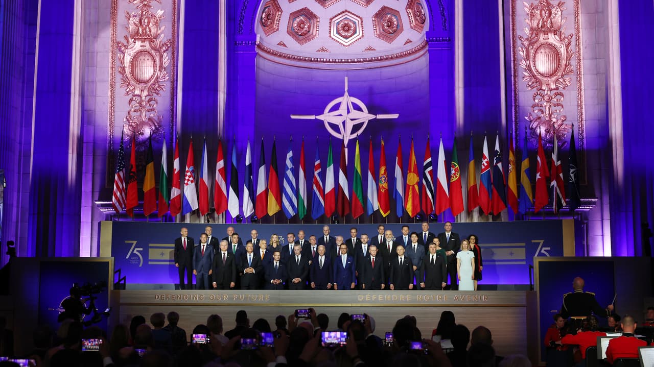 NATO Zirvesi, ittifakın 75. yıl dönümü kutlamasıyla başladı