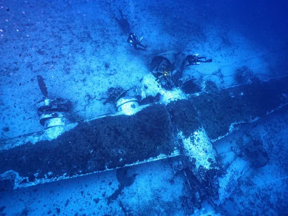 Dalgıçlar, Akdeniz'de 80 yıl sonra savaş pilotu kalıntılarını buldu