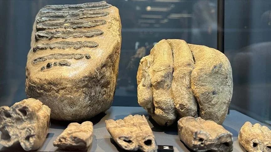 Samsun'da 14 yıl sonra bulunan mamut fosilleri sergilendi