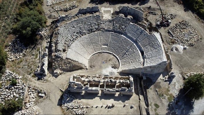 Tlos Antik Kenti'nde meclis binası, 2 hamam ve tapınak restore edilecek