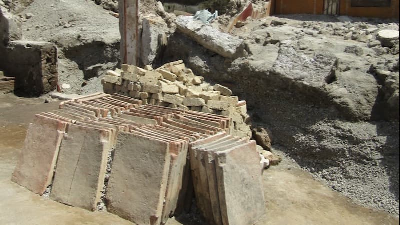 Pompeii'deki inşaat alanı Romalıların ustalığını sergiliyor