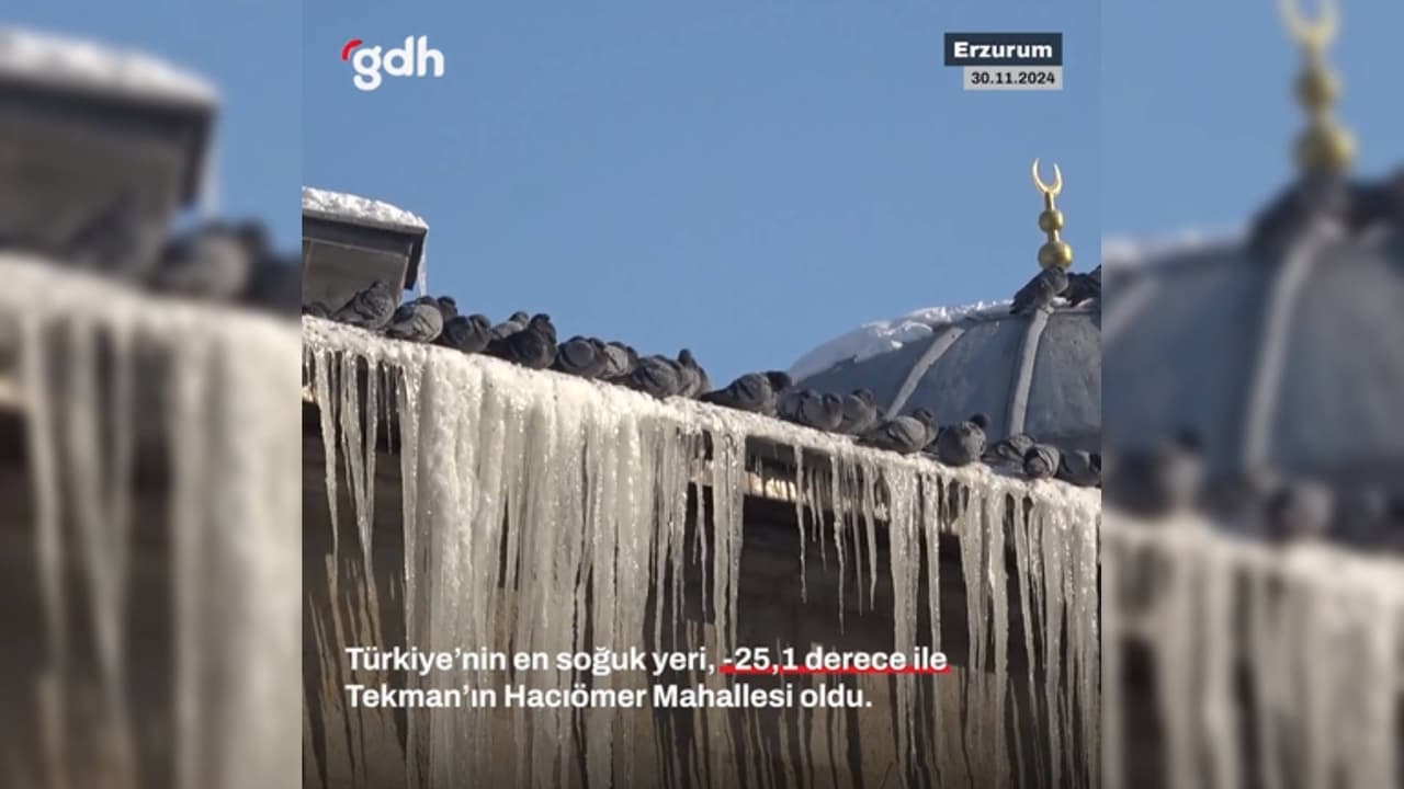 -25,1 dereceye kadar düştü! Türkiye’nin en soğuk yeri neresi?