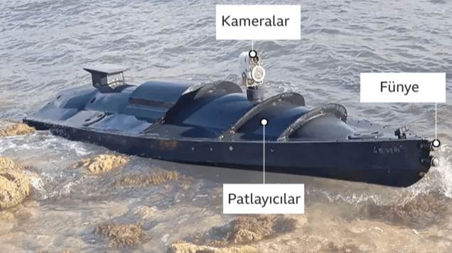 Ukrayna donanmasına ait insansız deniz araçları, 2022'de kullanılmaya başlanmalarından bu yana Rus savaş gemilerine zarar vermek ve batırmak için kullanılıyor.
