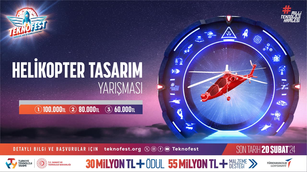 TEKNOFEST Helikopter Tasarım Yarışması başvuruları açık!