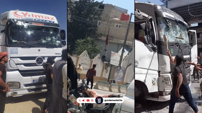 Suriye’de Türk TIR'larına provokatif saldırı! Suriye TIR saldırısı son durum ne?