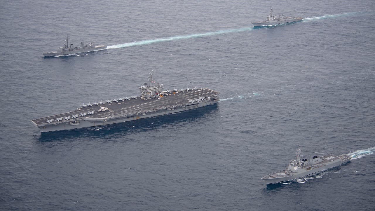 ABD'nin "USS Theodore Roosevelt" uçak gemisi Orta Doğu görevinin ardından geri dönüyor