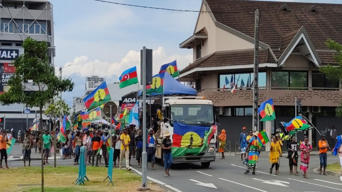 Yeni Kaledonya'da devam eden protestolardan