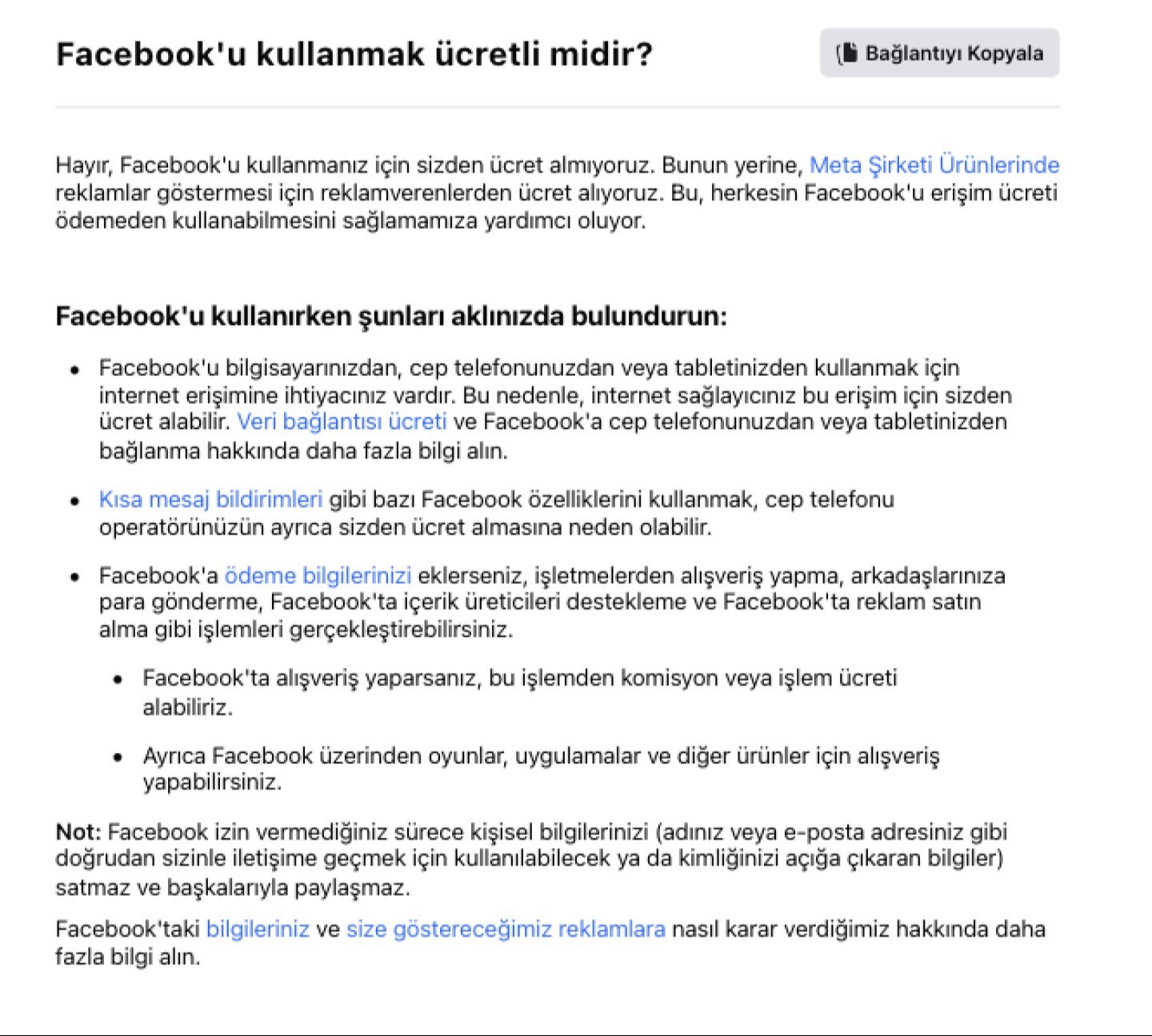 Facebook ücretli mi olacak?