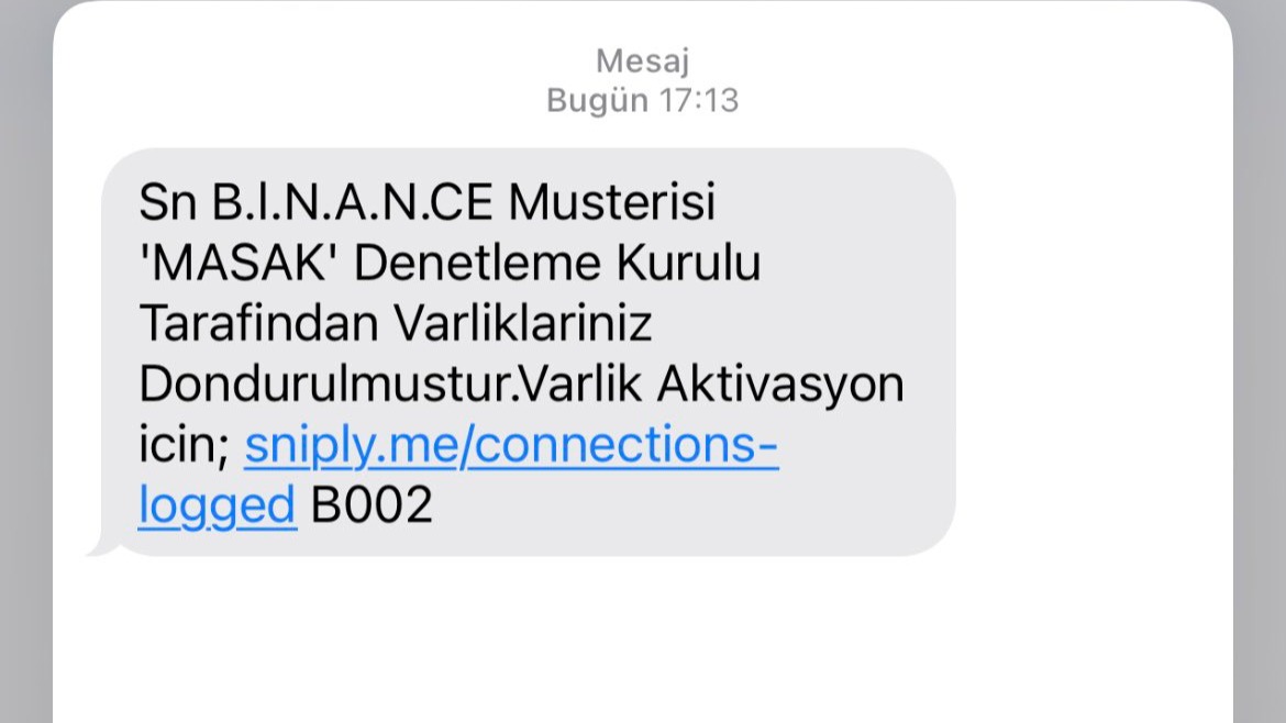 MASAK mesaj atar mı?&nbsp;