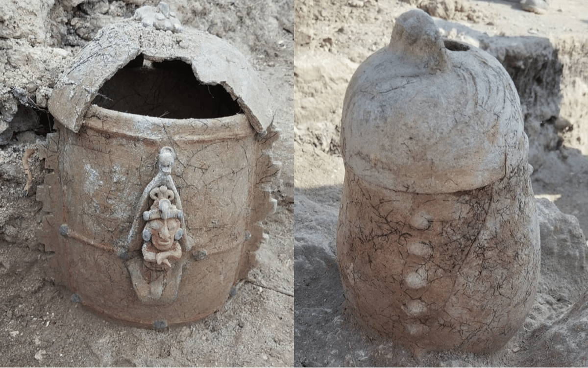 Maya Tanrısının tasvir edildiği urne kabı keşfedildi