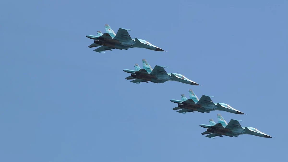 Rus Su-34 bombardıman uçağı Kafkasya'da düştü