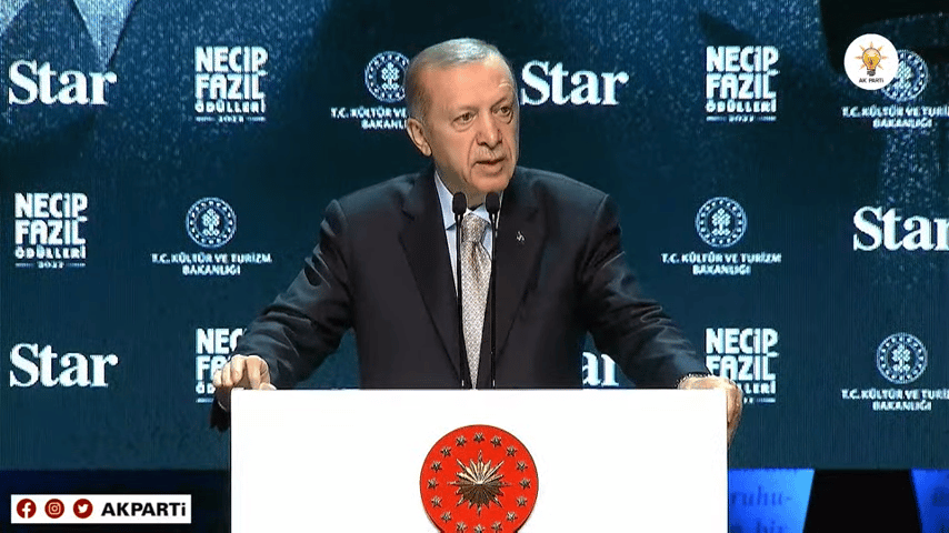 Erdoğan, Necip Fazıl Ödülleri'nde Konuştu