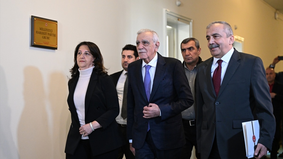 DEM - Bahçeli görüşmesi. Fotoğraf: AA