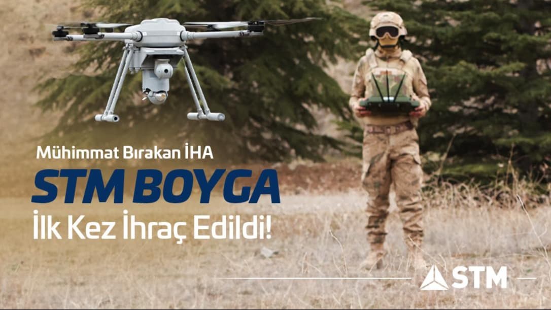 STM’nin mühimmat bırakan İHA’sı BOYGA ilk kez ihraç edildi