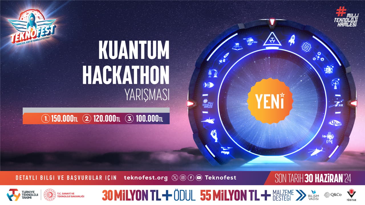 Genç Mühendisler TEKNOFEST'te Kuantum Hackathon'da!