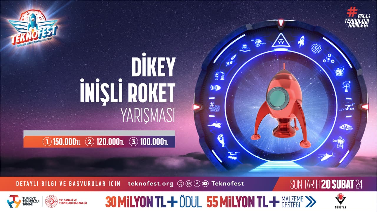 TEKNOFEST 'Dikey İnişli Roket Yarışması' başvuruları başladı