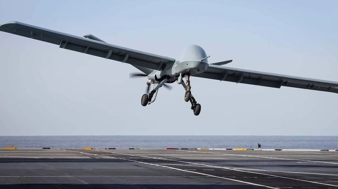 Mojave İHA, Güney Kore’nin amfibi hücum gemisi Dokdo'dan kalkış gerçekleştirdi